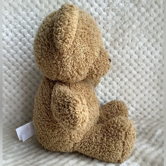 Old Navy Plush Tan Bear Stuffed Animal Toy Embroidered Nose - Picture 3 of 11
